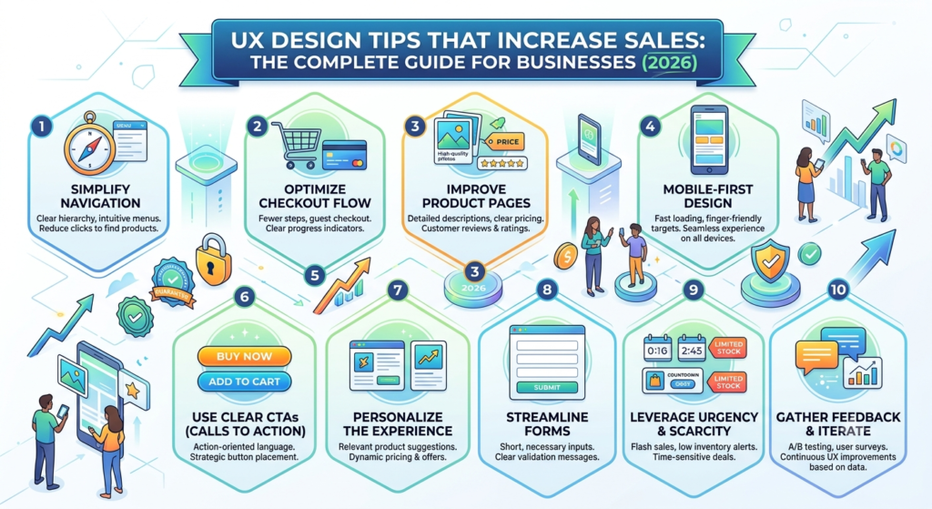 UX Design Tips That Increase Sales: The Complete Guide for Businesses (2026)